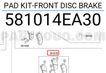 Má Phanh Trước Kia Bongo Mã phụ tùng 581014ea30