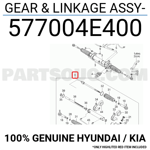 Thước Lái Trợ Lực Dầu Kia Bongo Mã phụ tùng 577004e440