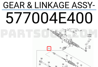 Thước Lái Trợ Lực Dầu Kia Bongo Mã phụ tùng 577004e440