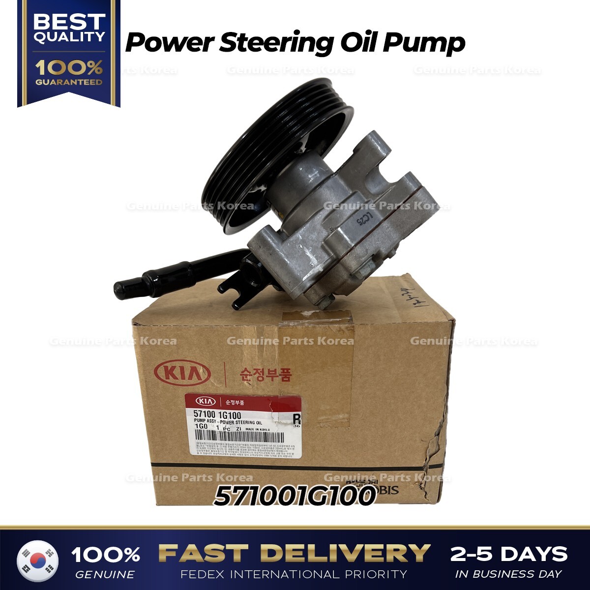 Bơm Trợ Lực Không Cảm Biến Báo Dầu Kia Carens / rondo Mã phụ tùng 571001D400