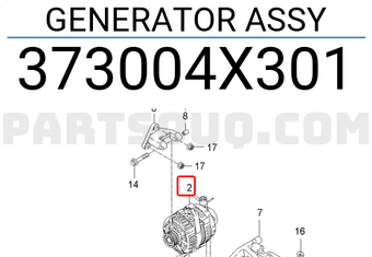 Máy Phát Kia Bongo Mã phụ tùng 373004X301