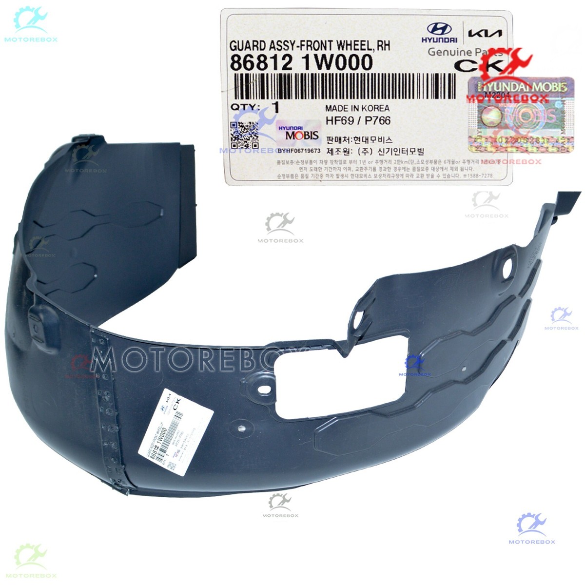 Chắn Bùn Lòng Dè Trước Phải Kia Rio Mã phụ tùng 868121W000