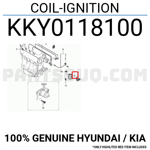 Mô Bin Kia Pride Mã phụ tùng KKY0118100