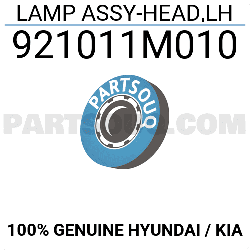Đèn Pha Viền Trắng Trái Kia koup Mã phụ tùng 921011M010