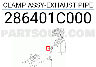 Quai Nhê Bắt Cản Sau Kia Morning / Picanto Mã phụ tùng 286401c000