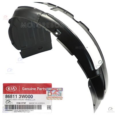 Lòng Dè Chắn Bùn Trước Trái Kia Sportage Mã phụ tùng 868113w000
