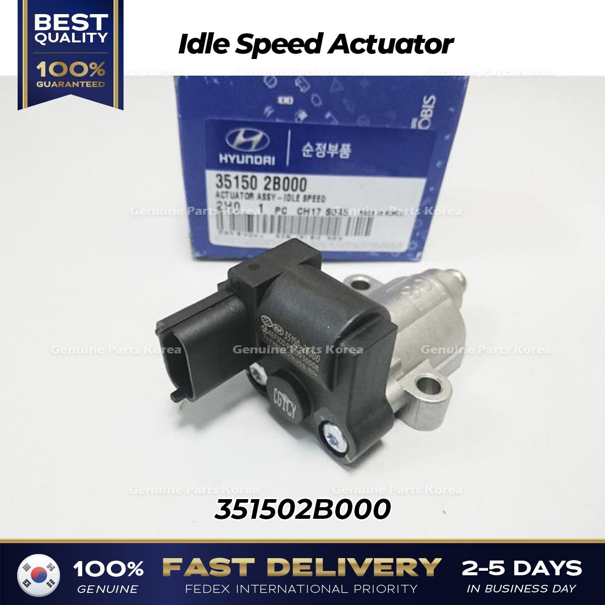 Cảm Biến Van Không Tải / Cảm Biến Bù Ga Kia Forte / Cerato Mã phụ tùng 351502B000