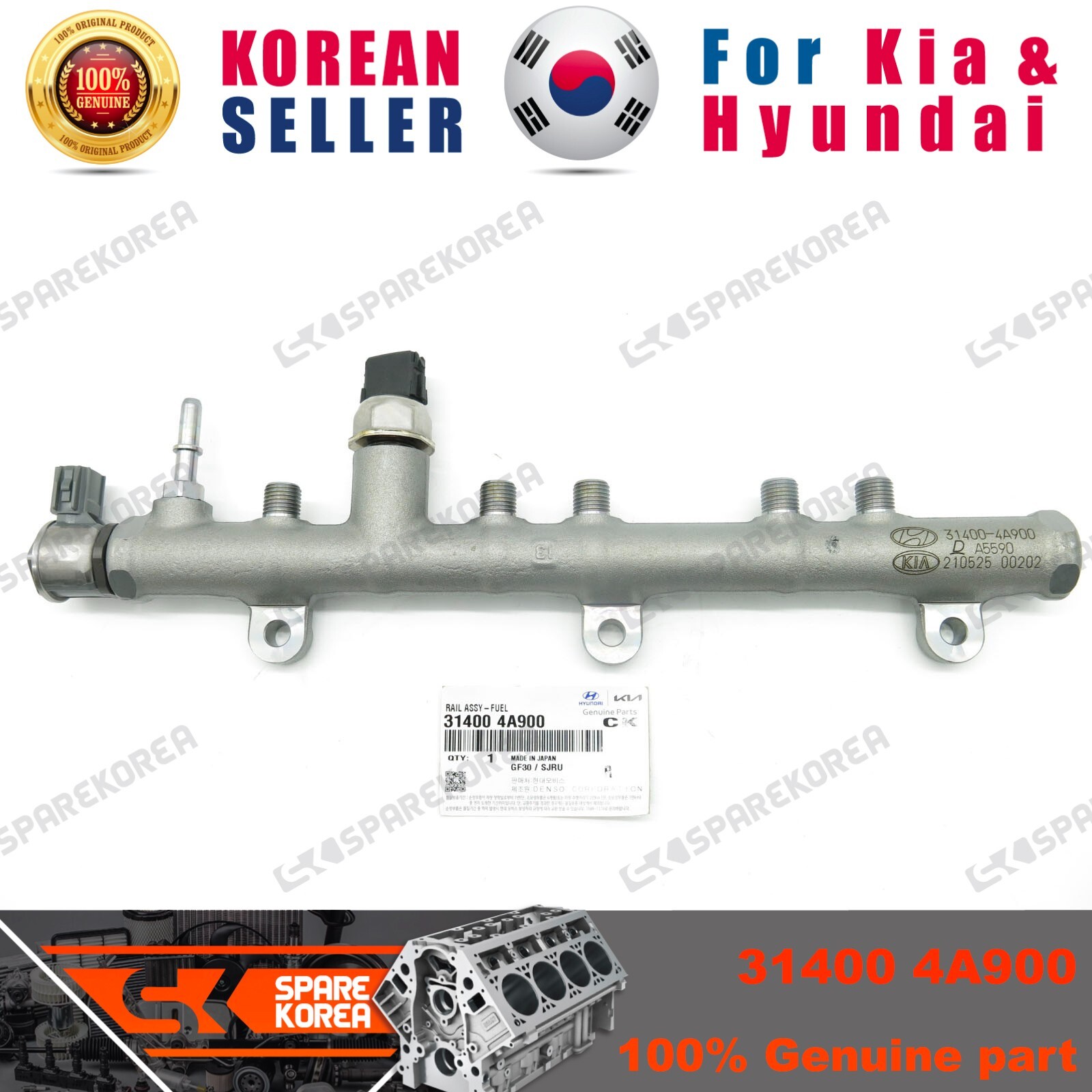 Cảm Biến Áp Suất Dàn Kim Phun Kia Carens / rondo Mã phụ tùng 314004A000