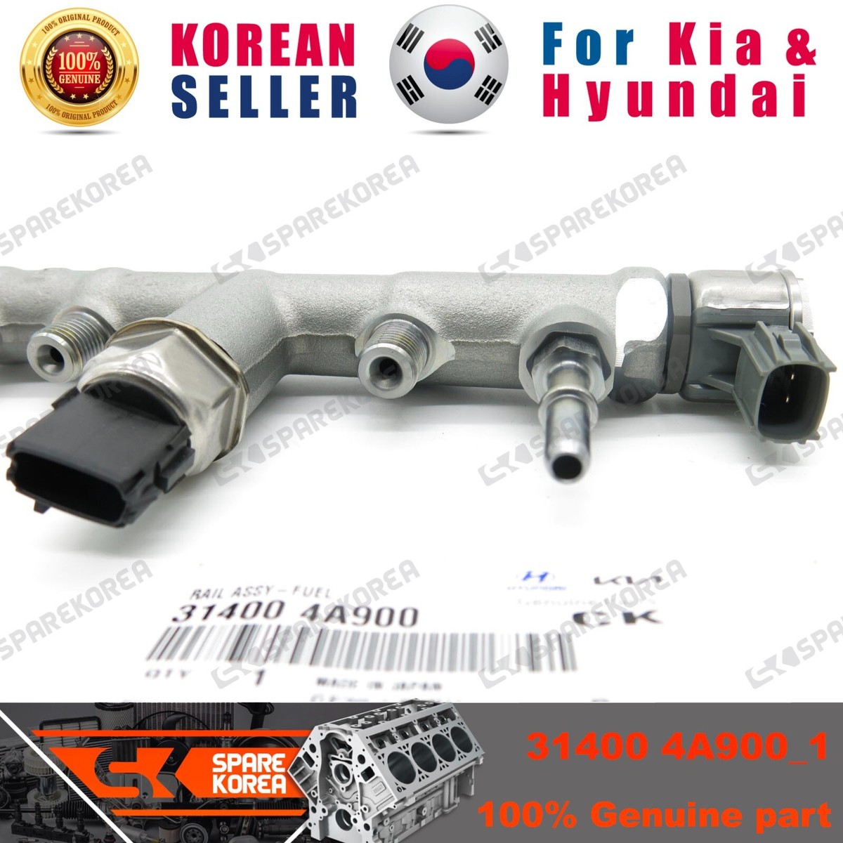 Cảm Biến Áp Suất Dàn Kim Phun Kia Carens / rondo Mã phụ tùng 314004A000