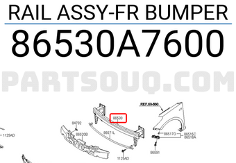 Xương Giằng Đầu Xe Kia K3 Mã phụ tùng 86530a7600