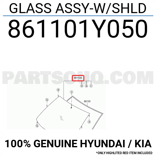 Kính Chắn Gió Trước Kia Morning / Picanto Mã phụ tùng 861101Y040