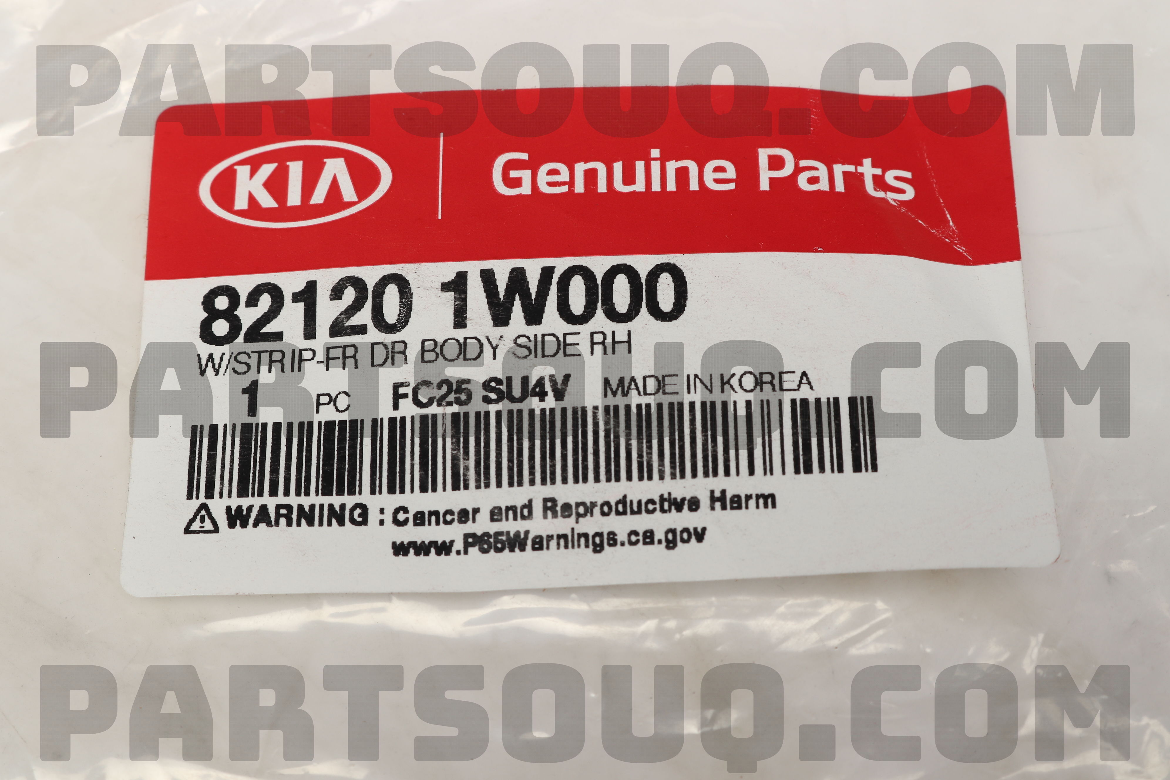 Gioăng Khung Thành Cánh Cửa Trước Phải Kia Carens / rondo Mã phụ tùng 821201d001