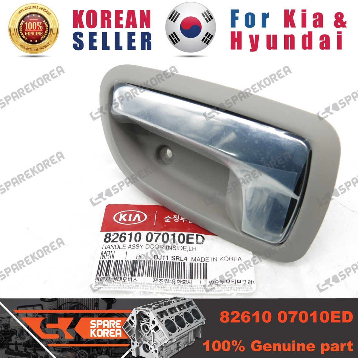 Tay Mở Cửa Trong Trước Trái Có Mạ Kia Morning / Picanto Mã phụ tùng 8261007010nl