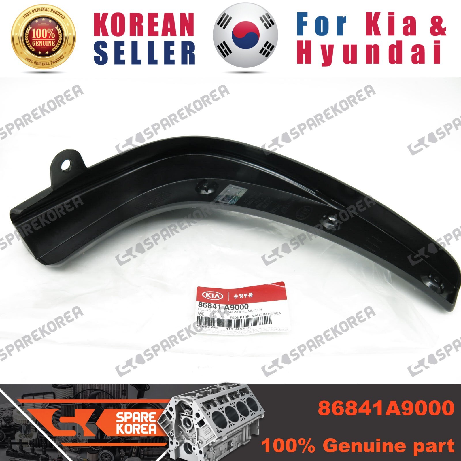 Chắn Bùn Bánh Sau Trái Kia Carnival Mã phụ tùng 86841A9000