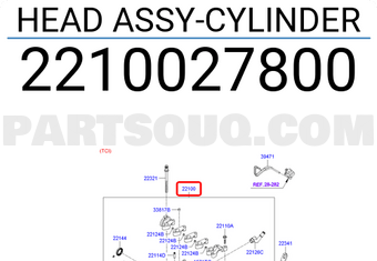 Mặt Máy Tổng Thành 2.0L (Deizel) Kia Carens / rondo Mã phụ tùng 2210027800-old