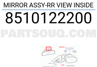 Gương Trong Xe Kia Bongo Mã phụ tùng 851014F000