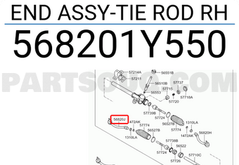 Rotuyn Lái Ngoài Phải Kia Morning / Picanto OEM 568201Y550-CTR