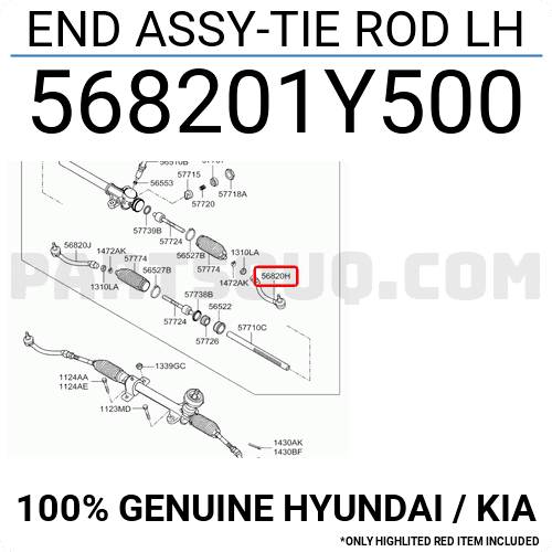 Rotuyn Lái Ngoài Trái Kia Morning / Picanto OEM 568201Y500-CTR