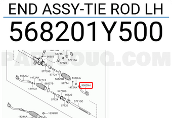 Rotuyn Lái Ngoài Trái Kia Morning / Picanto OEM 568201Y500-CTR