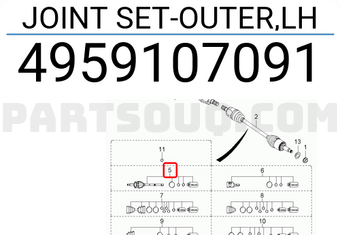 Láp Ngoài 24*58*20 Kia Morning / Picanto OEM 4959107091