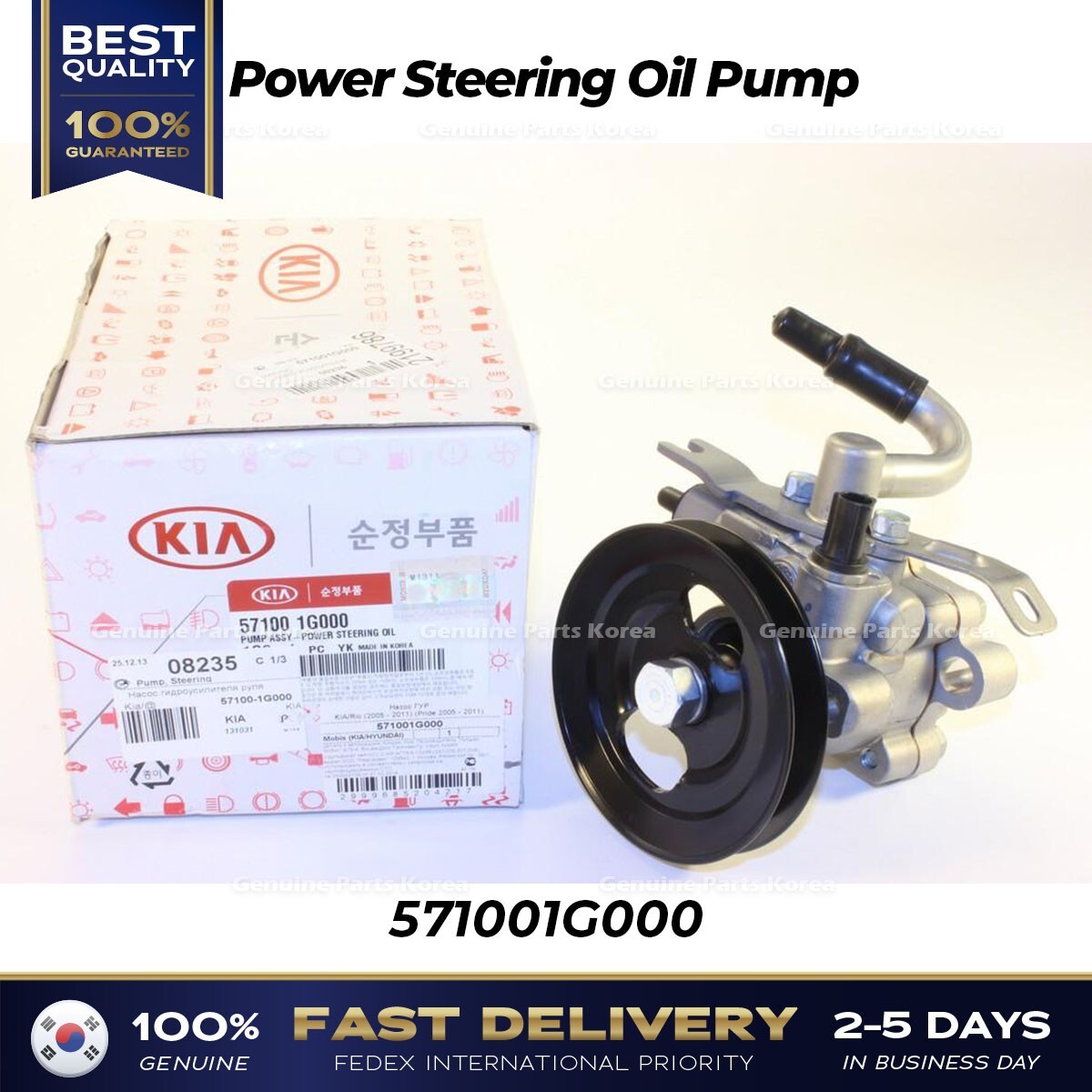 Bơm Trợ Lực Lái Kia Rio Mã phụ tùng 571001g000