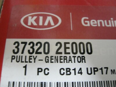 Puly Máy Phát Kia K3 Mã phụ tùng 373202e000