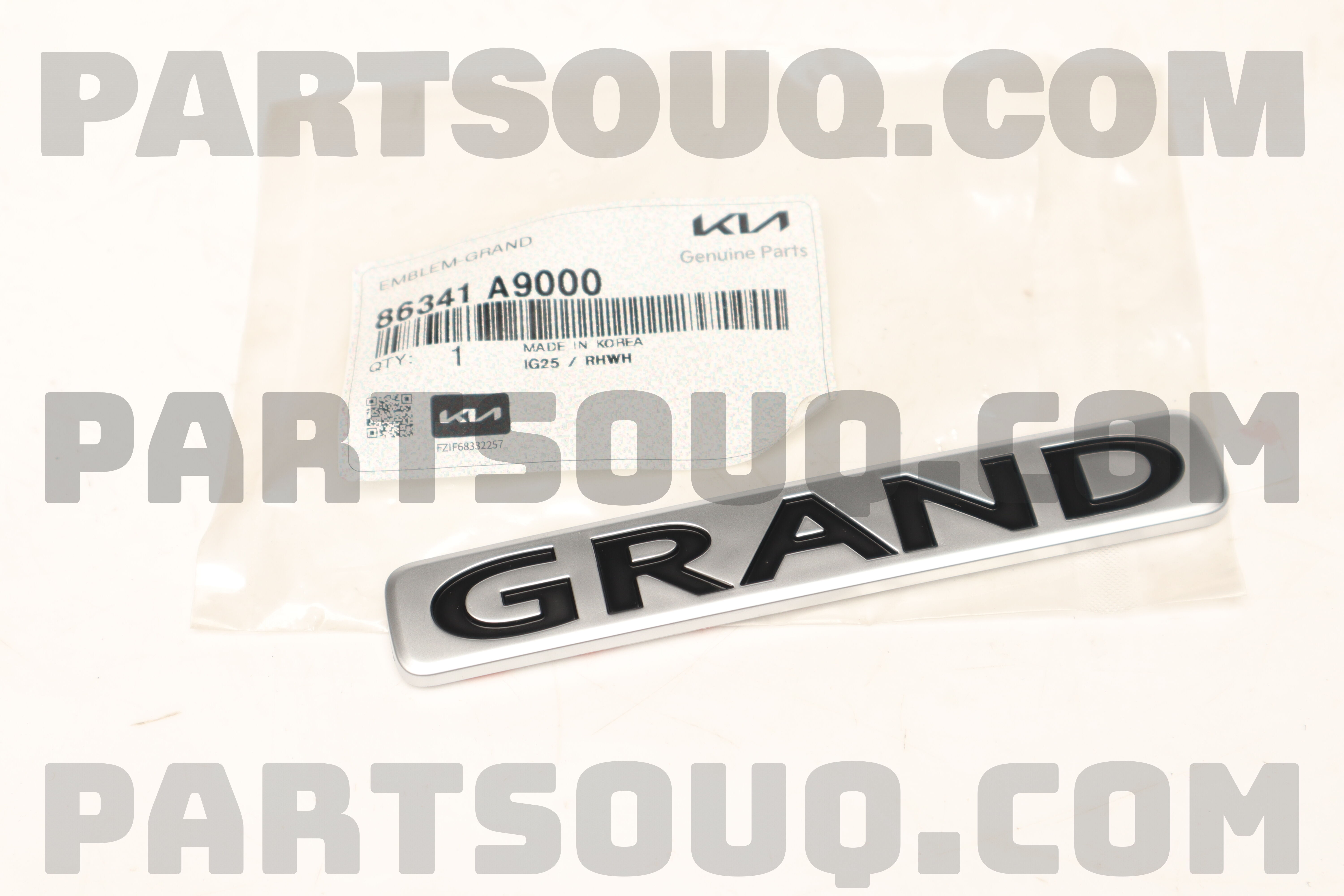 Lô Gô Chữ Grand Kia Carnival Mã phụ tùng 86341A9000