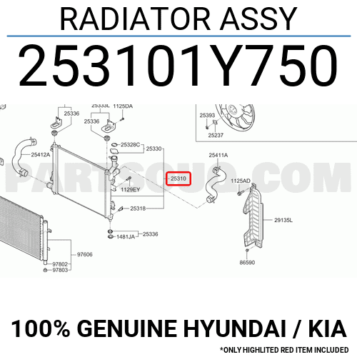 Két Nước At Kia Morning / Picanto OEM 253101Y750