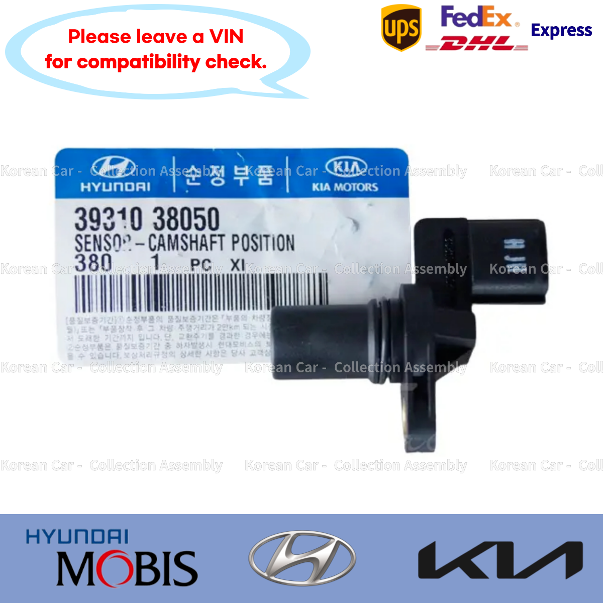 Cảm Biến Trụ Cam Kia Morning / Picanto Mã phụ tùng 3931038050