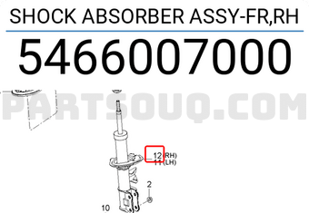 Giảm Xóc Trước Phải Kia Morning / Picanto OEM 5466007000-MANDO