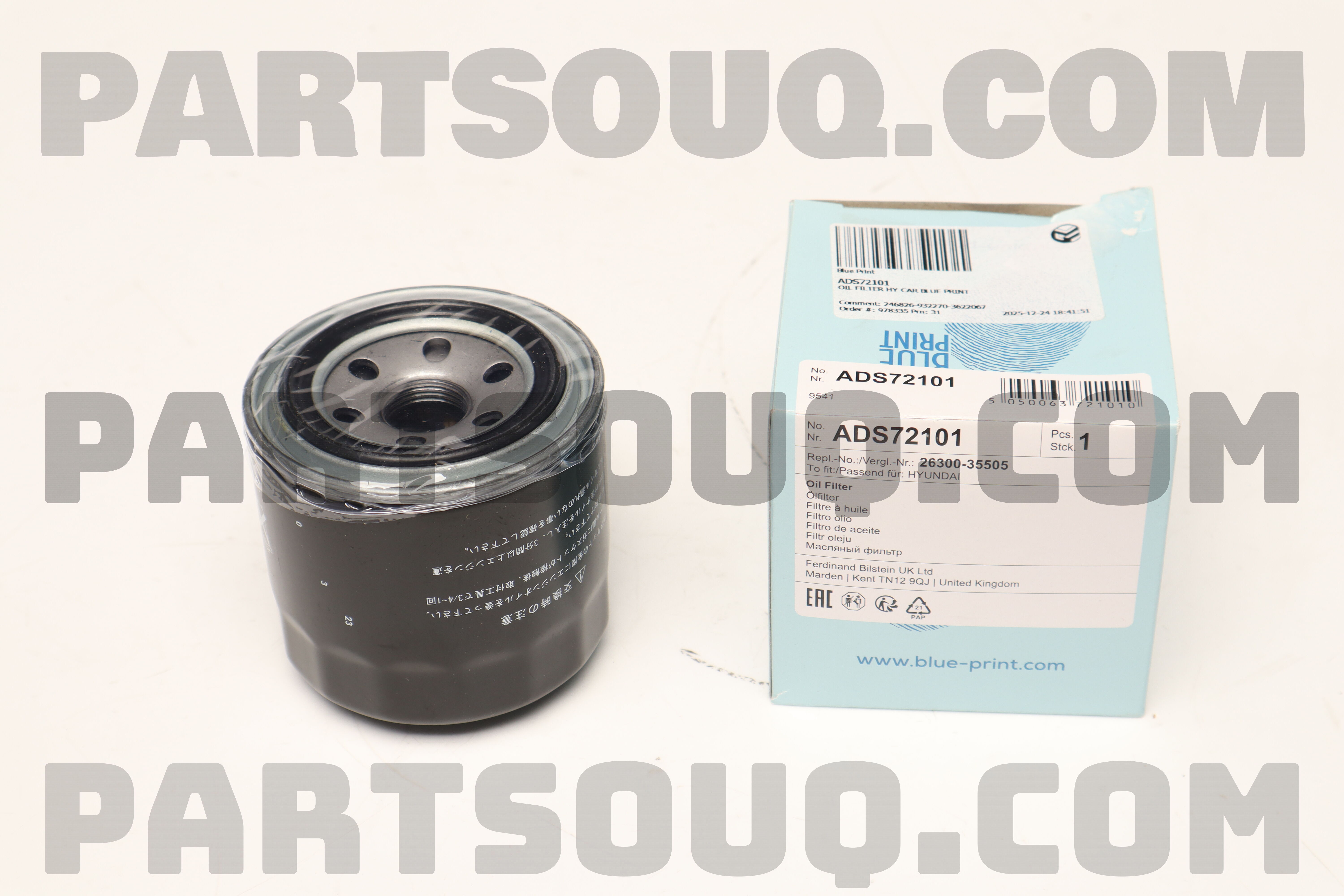 Lọc Dầu Kia K3 OEM MD356000