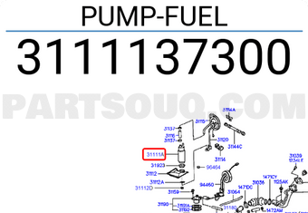 Mô Tơ Bơm Xăng Kia Rio Mã phụ tùng 3111137300