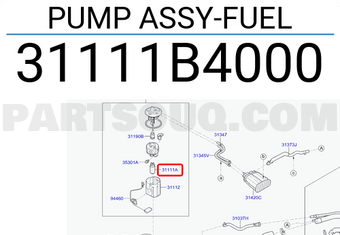 Mô Tơ Bơm Xăng Kia Rio Mã phụ tùng 31111B4000