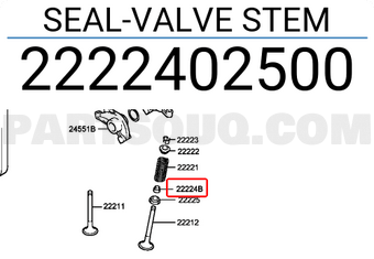 Phớt Ghíp 1.1L Kia Morning / Picanto Mã phụ tùng 2222402500