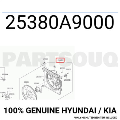Quạt Gió Động Cơ Kia Grand Sedona Mã phụ tùng 25380a9000