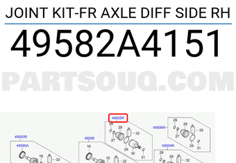 Đầu Láp Trong Trái At Kia Carens / rondo Mã phụ tùng 49582A4151