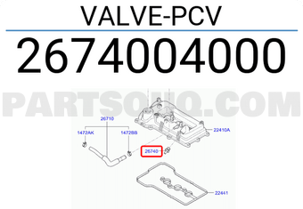 Van Hơi Một Chiều Kia Morning / Picanto Mã phụ tùng 2674004000