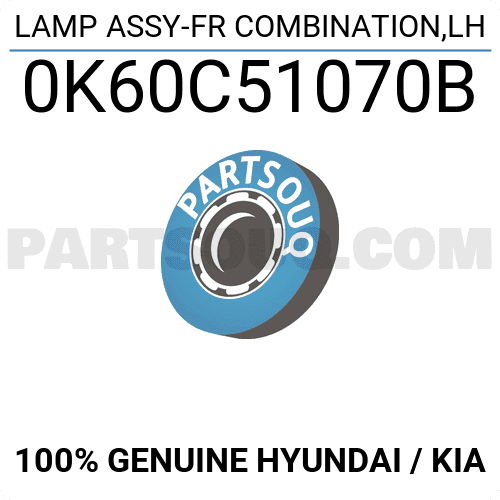 Đèn Xin An Trái Kia Frontier Mã phụ tùng 0K60C51070B