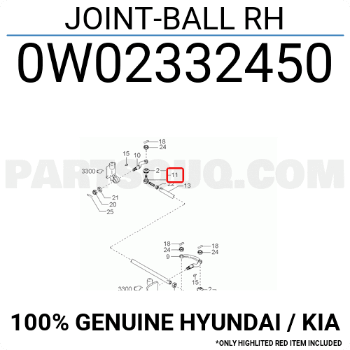 Rotuyn Lái Ngoài Phải Kia Bongo Mã phụ tùng 0w02332450