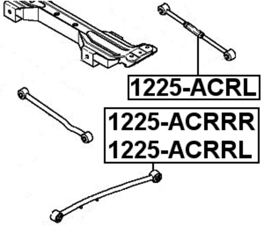 Thanh Giằng Ngang Cầu Sau Phải Kia Spectra Mã phụ tùng 0K2A128600C