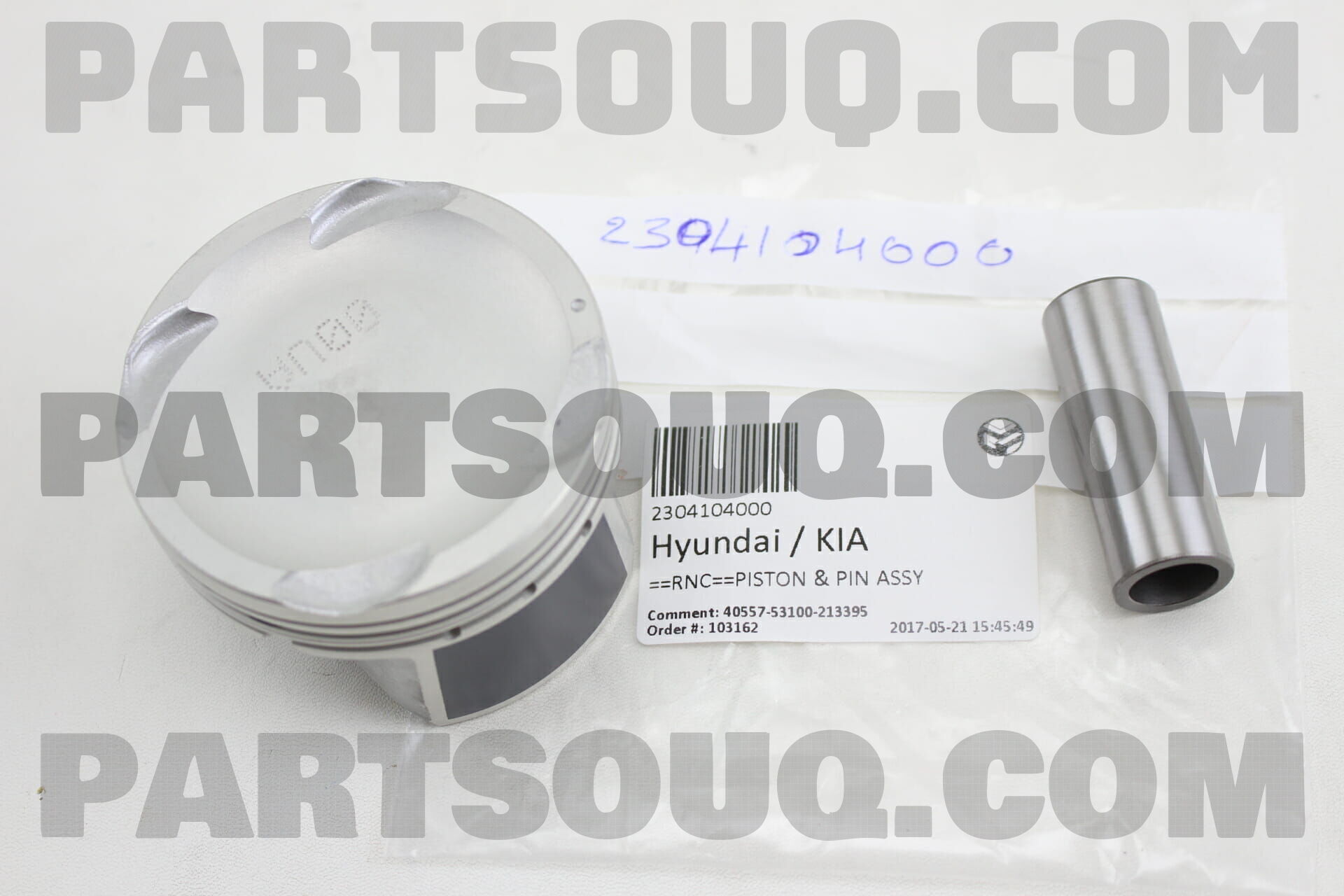 Piston 1.0L - Cos 0 Kia Morning / Picanto Mã phụ tùng 2304104000