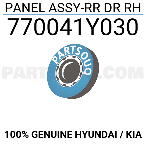 Cánh Cửa Sau Phải Kia Morning / Picanto Mã phụ tùng 770041Y030