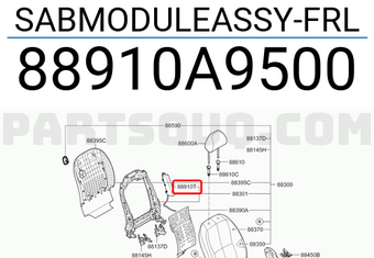 Túi Khí Ghế Trước Trái Kia Grand Sedona Mã phụ tùng 88910a9500
