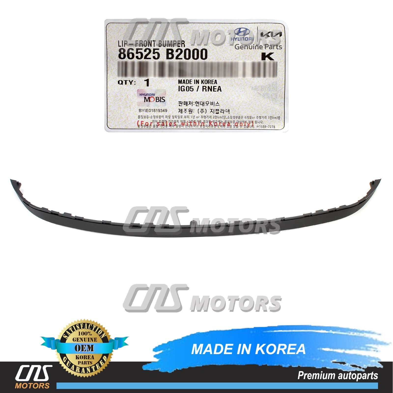 Xốp Đỡ Cản Trước Kia Soul Mã phụ tùng 86520B2000