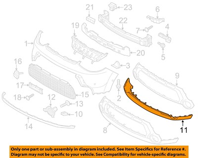Cản Trước Miếng Dưới Kia Soul Mã phụ tùng 86512B2100