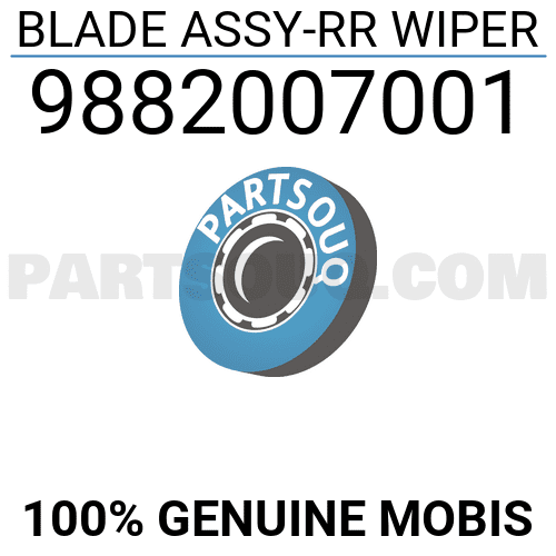 Lưỡi Gạt Mưa Sau Kia Morning / Picanto Mã phụ tùng 9882007001