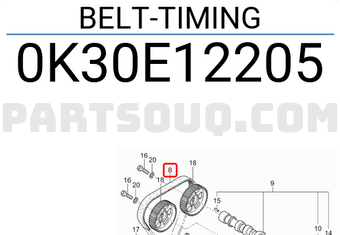 Dây Cam Kia Spectra Mã phụ tùng 0K30E12205