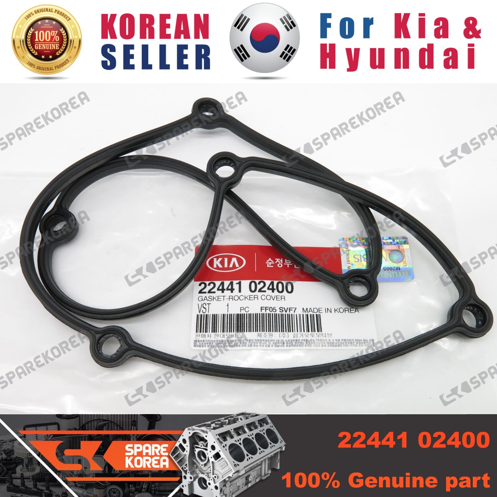Gioăng Nắp Dàn Cò Kia Morning / Picanto Mã phụ tùng 2244102400