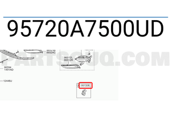 Cảm Biến Va Chạm Đầu Xe Kia Forte / Cerato Mã phụ tùng 95720A7501UD