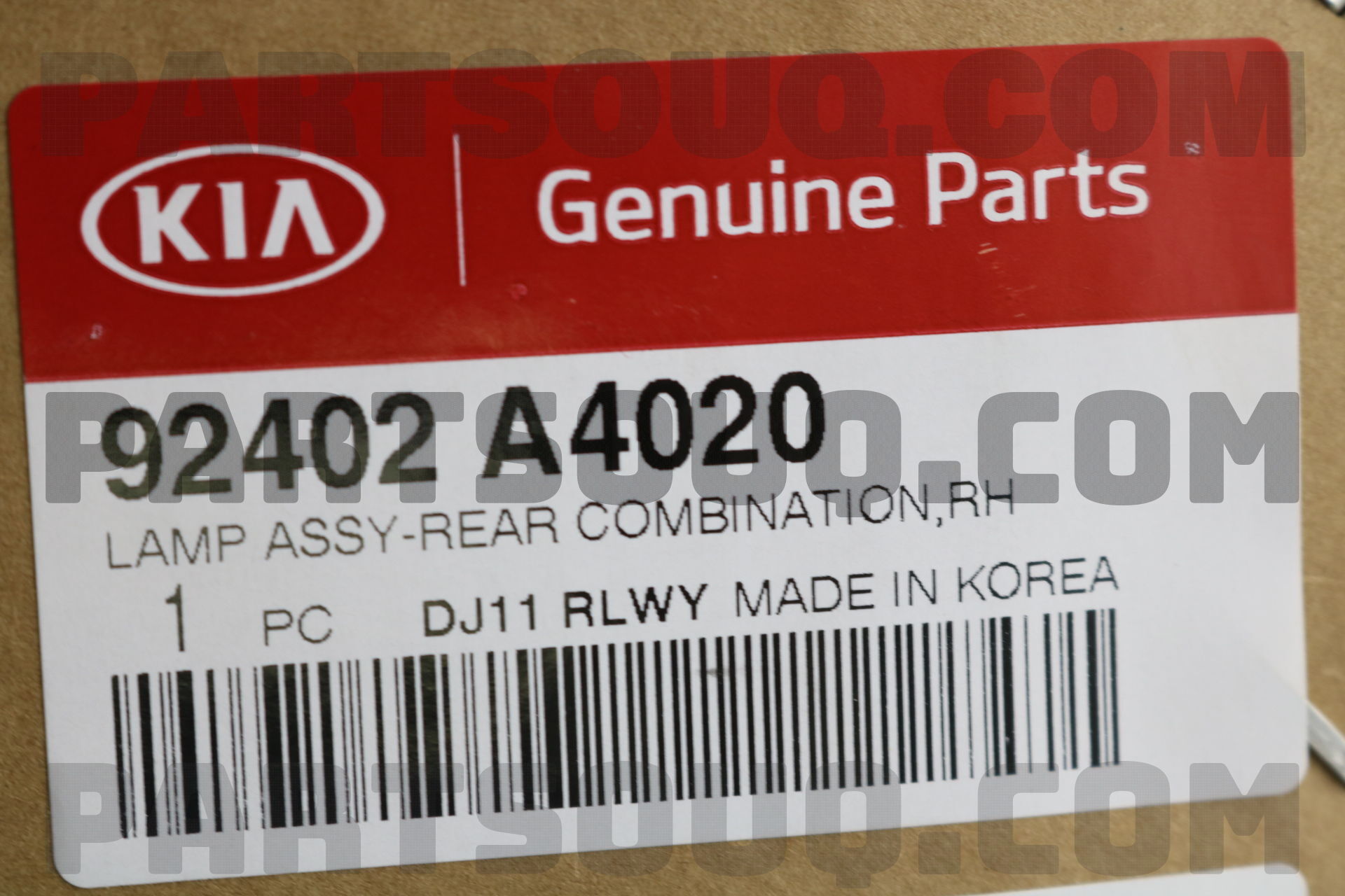 Đèn Hậu Miếng Ngoài Phải Kia Carens / rondo Mã phụ tùng 92402a4020